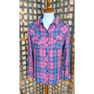 Rails | Hunter Rogue Pink Plaid Flannel | Small